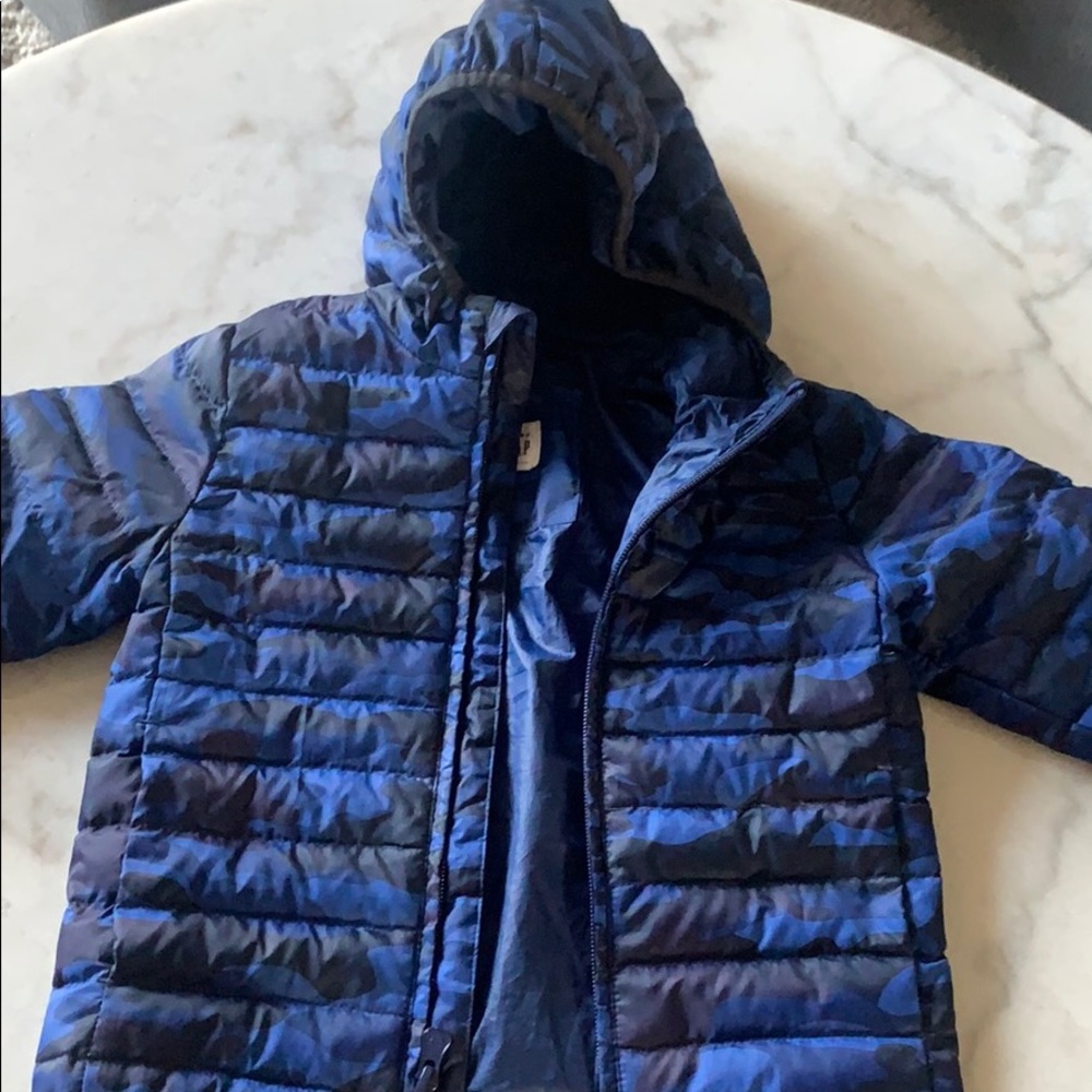Blue camo print Baby Gap